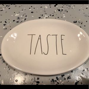 Rae Dunn small oval TASTE plate